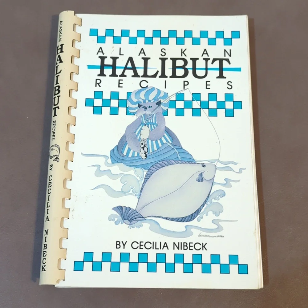 2 Halibut Cookbooks Spiral 1989 Alaskan Recipes 2000 Homer, Alaska Recipes